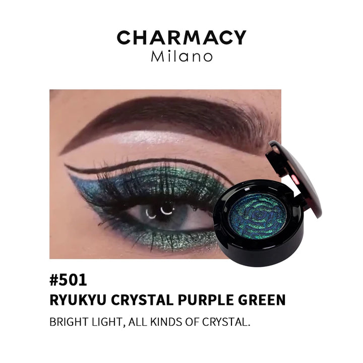 CHARMACY Chameleon Glitter Eyeshadow Insane Shifters Long Lasting Single Shimmer Eyeshadows Eye Makeup Cosmetic for Women