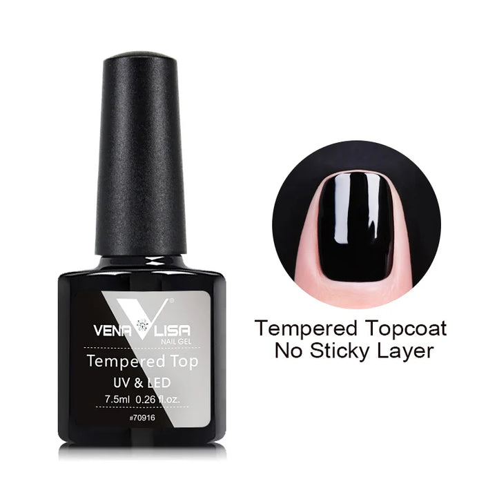 VENALISA VIP4 Nail Gel Polish 7.5ml HEMA Free Semi Permanent Nail Polish Super Texture Gel Varnish Long Lasting Tempered TopCoat
