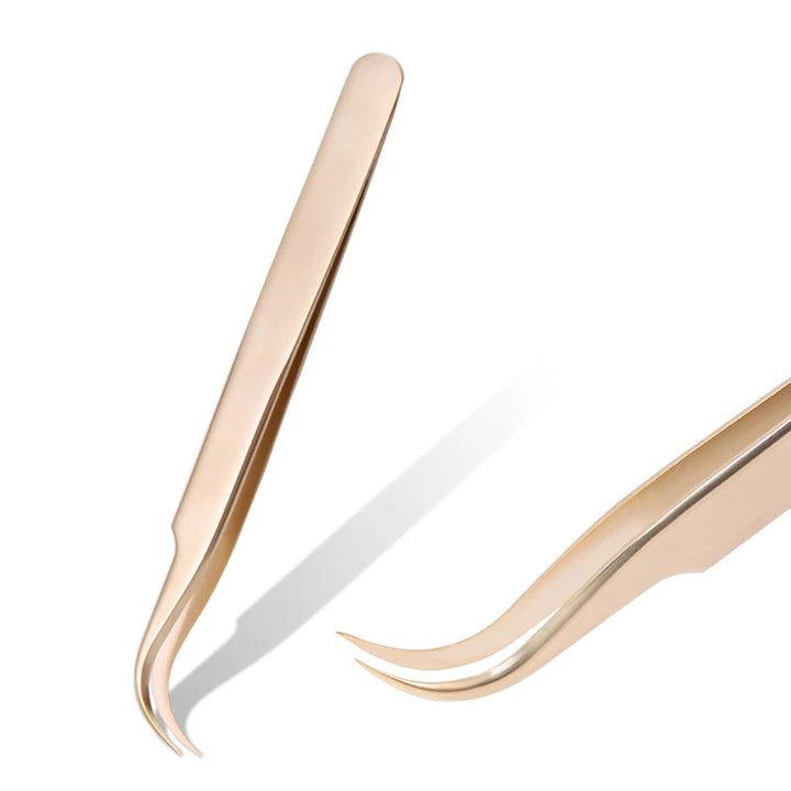 Stainless Steel Eyebrow False Eyelashes Tweezers Lashes Extension Nail Makeup Tool High Quality Fine Tip Profession Tweezer