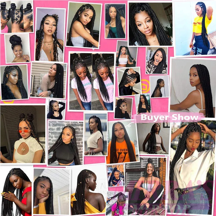Pre Stretched Braiding Hair Ombre Jumbo Braids Hair Extensions YAKI Straight Synthetic Braid 1/3/6/8/10 Pcs Bulk Mirra's Mirror