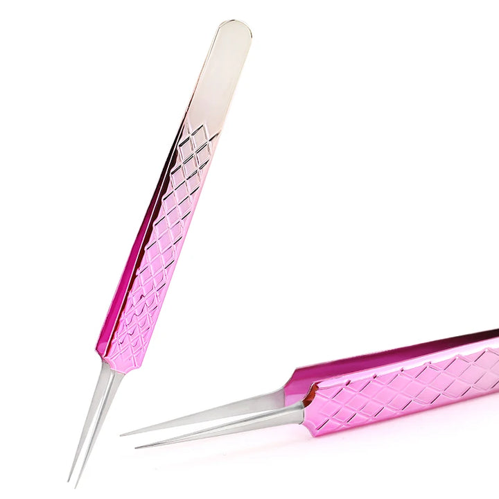 Stainless Steel Eyebrow False Eyelashes Tweezers Lashes Extension Nail Makeup Tool High Quality Fine Tip Profession Tweezer
