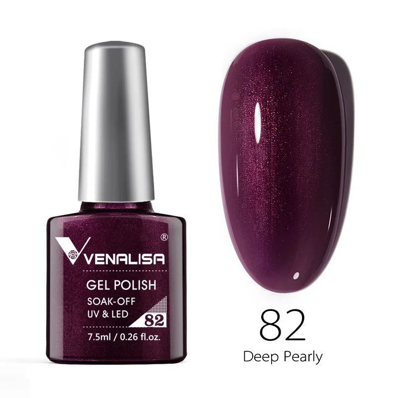 VENALISA 7.5ml Nail Gel Polish VIP4 HEMA Free Semi Permanent Soak off UV LED Nail Gel Varnish Full Coverage Nail Gel Lacquer
