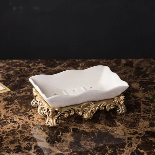 European Style Bathroom Five-piece Suit Bathroom Supplies White Kit Toiletries Wash Set Home Ceramics Decorative Accessories