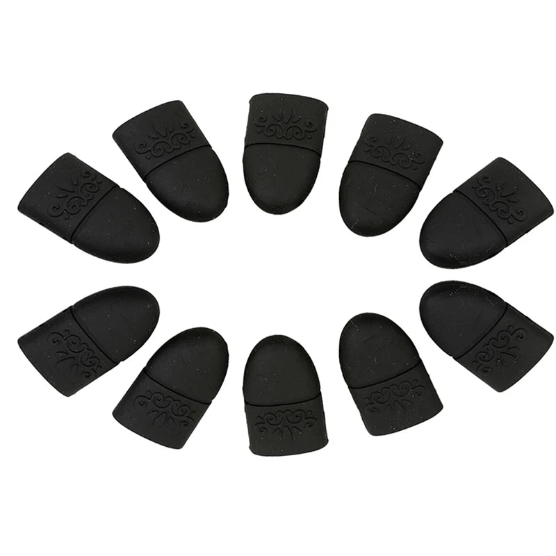 10PC Nail Polish Clip Soak off Silicone Caps UV Gel Nail Polish Remover Wraps Cleaner Tips Finger Covers for Manicure Tools