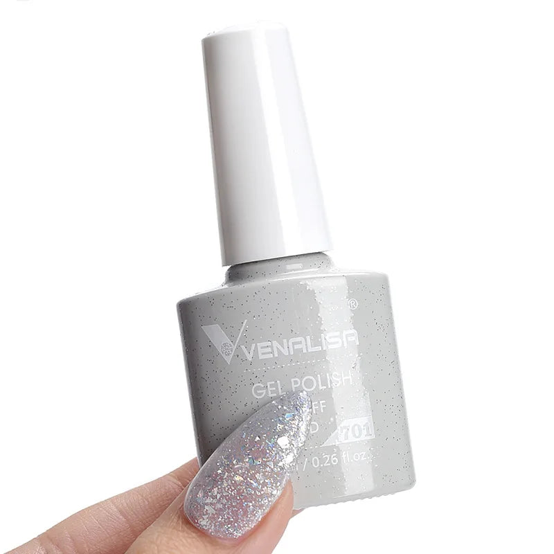 VENALISA 7.5ml Nail Gel Polish VIP4 HEMA Free Semi Permanent Soak off UV LED Nail Gel Varnish Full Coverage Nail Gel Lacquer