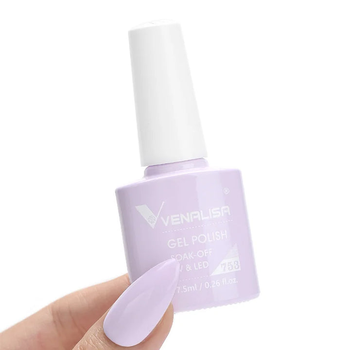 VENALISA VIP4 Nail Gel Polish 7.5ml HEMA Free Semi Permanent Nail Polish Super Texture Gel Varnish Long Lasting Tempered TopCoat