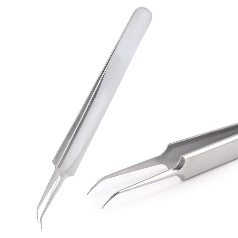 Stainless Steel Eyebrow False Eyelashes Tweezers Lashes Extension Nail Makeup Tool High Quality Fine Tip Profession Tweezer