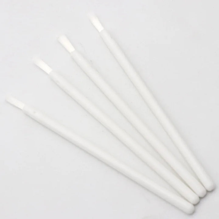 100 pcs Disposable Nylon Fiber Lip Brush Lipstick Wands Clean Applicator lip Gloss Brushes portable Cosmetic women Makeup Tools
