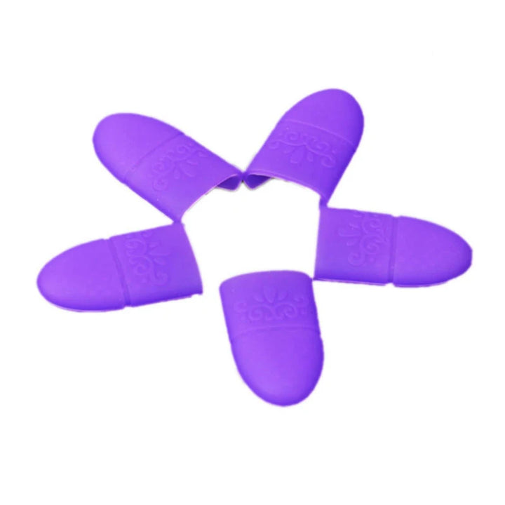 10PC Nail Polish Clip Soak off Silicone Caps UV Gel Nail Polish Remover Wraps Cleaner Tips Finger Covers for Manicure Tools