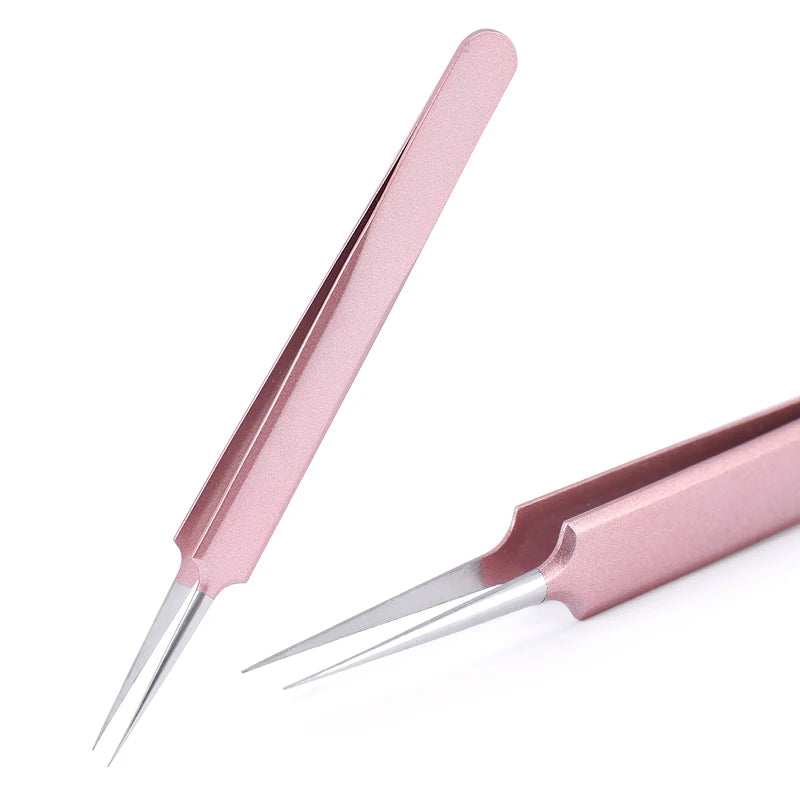Stainless Steel Eyebrow False Eyelashes Tweezers Lashes Extension Nail Makeup Tool High Quality Fine Tip Profession Tweezer