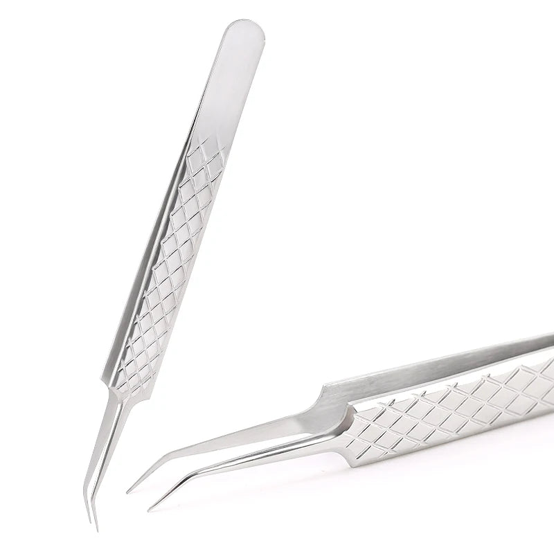 Stainless Steel Eyebrow False Eyelashes Tweezers Lashes Extension Nail Makeup Tool High Quality Fine Tip Profession Tweezer