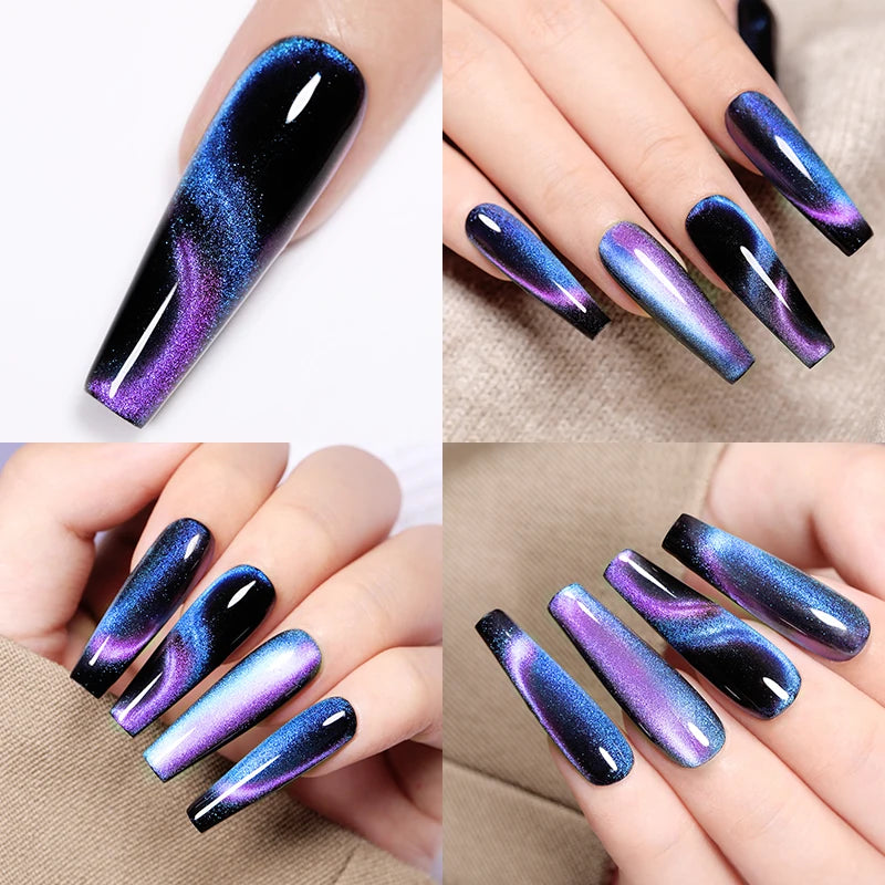 LILYCUTE 7ml 9D Cat Magnetic Gel Nail Polish Iridescent Magnet Semi Permanent Soak Off UV LED Manicure For Nail Art Gel Varnish