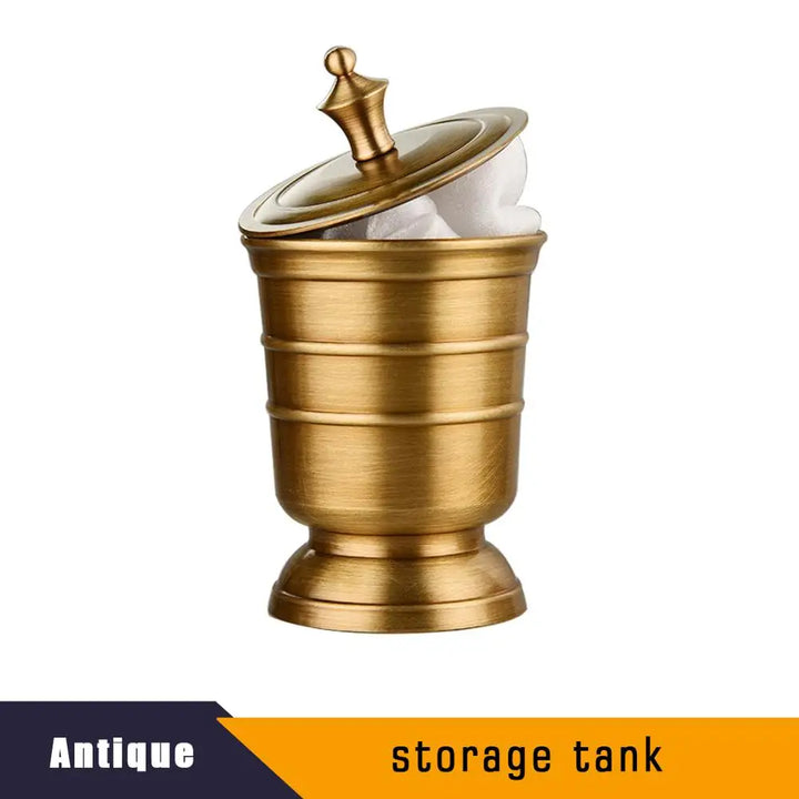 Antique Brass Soap Dish Liquid Soap Dispenser Toothbrush Holder Gargle Cup Storage Tank 5pcs Bathroom Accessory Set