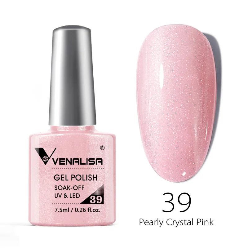 VENALISA 7.5ml Nail Gel Polish VIP4 HEMA Free Semi Permanent Soak off UV LED Nail Gel Varnish Full Coverage Nail Gel Lacquer