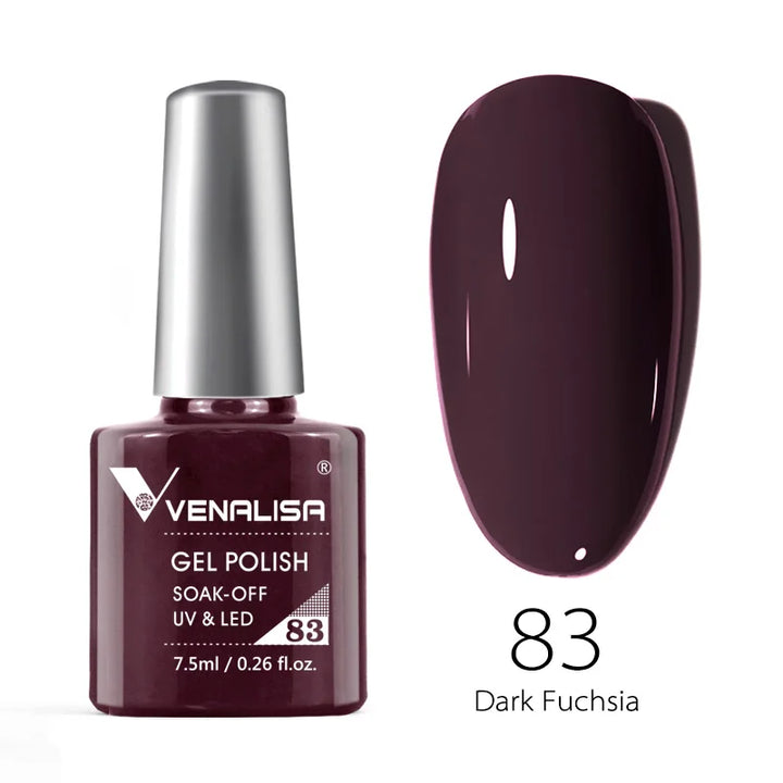 VENALISA 7.5ml Nail Gel Polish VIP4 HEMA Free Semi Permanent Soak off UV LED Nail Gel Varnish Full Coverage Nail Gel Lacquer