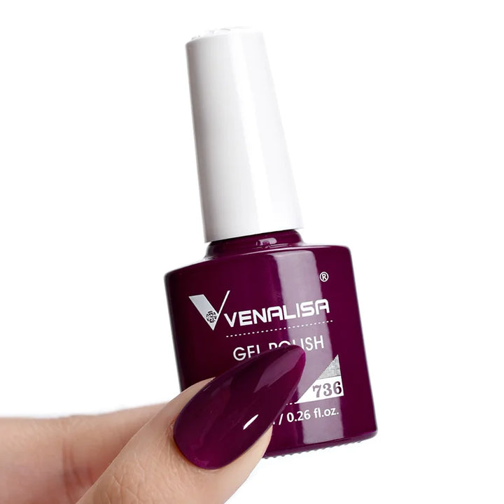 VENALISA VIP4 Nail Gel Polish 7.5ml HEMA Free Semi Permanent Nail Polish Super Texture Gel Varnish Long Lasting Tempered TopCoat
