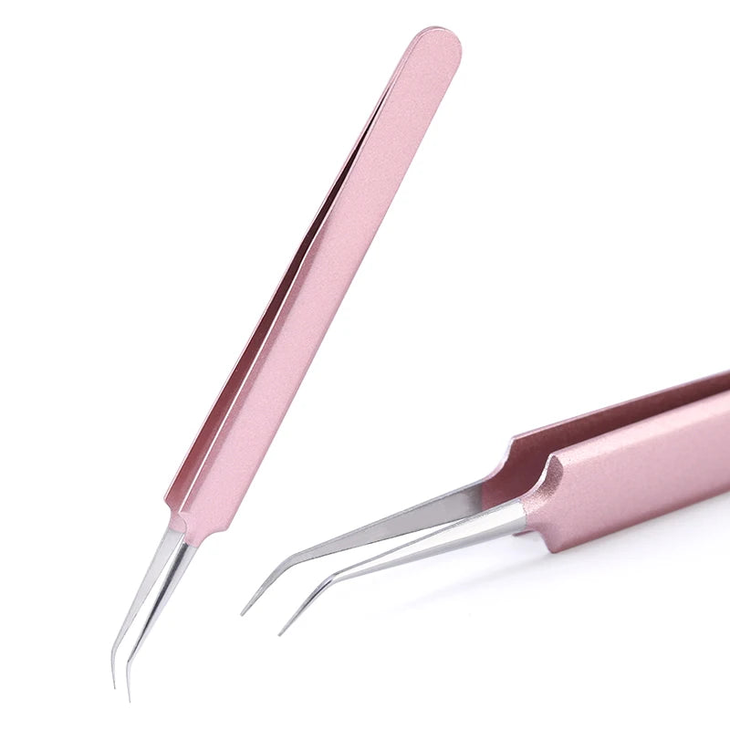 Stainless Steel Eyebrow False Eyelashes Tweezers Lashes Extension Nail Makeup Tool High Quality Fine Tip Profession Tweezer