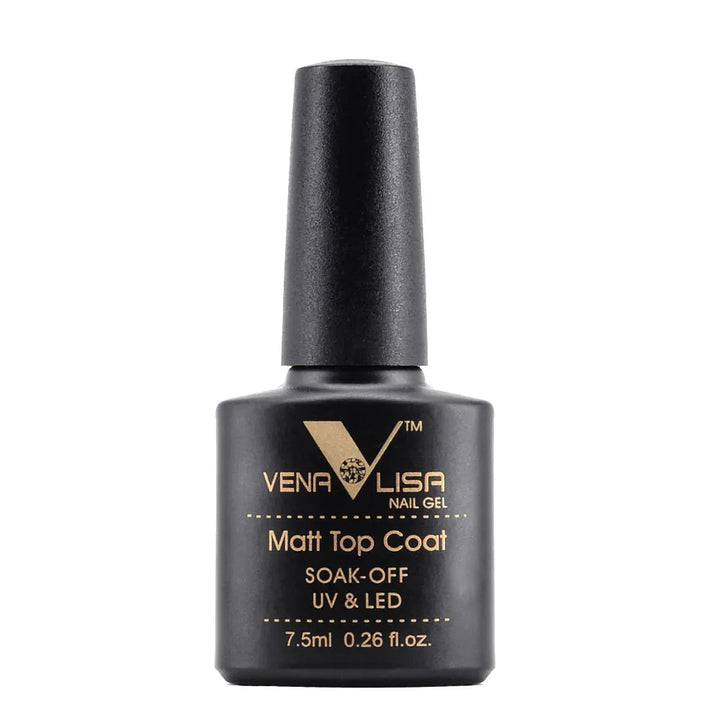 Hot Sell Venalisa Nail Art 7.5ml Tempered Top Coat Matt Top Primer Base Coat Color Gel Nail Polish UV Gel Soak Off Manicure
