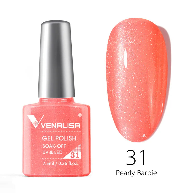 VENALISA 7.5ml Nail Gel Polish VIP4 HEMA Free Semi Permanent Soak off UV LED Nail Gel Varnish Full Coverage Nail Gel Lacquer