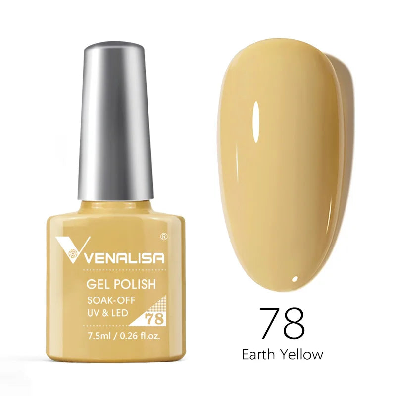 VENALISA VIP4 Nail Gel Polish 7.5ml HEMA Free Semi Permanent Nail Polish Super Texture Gel Varnish Long Lasting Tempered TopCoat