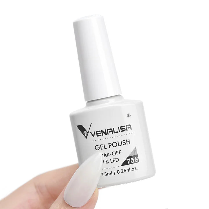 VENALISA VIP4 Nail Gel Polish 7.5ml HEMA Free Semi Permanent Nail Polish Super Texture Gel Varnish Long Lasting Tempered TopCoat