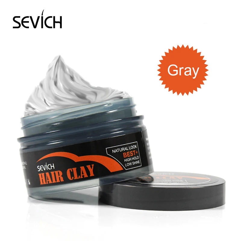 Sevich Matte Strong Hold Hair Styling Clay Gel for Men Hairstyles Wax Matte Finished Molding Cream Natural Styling Hair Clay