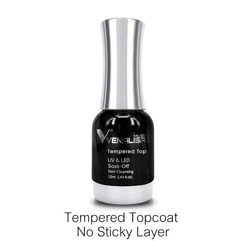 Venalisa TPO FREE Tempered Top Coat Nail Paint Gel Platinum Gel Polish Nail Soak Off UV LED Gel Polish Nail Lacquer Varnishes