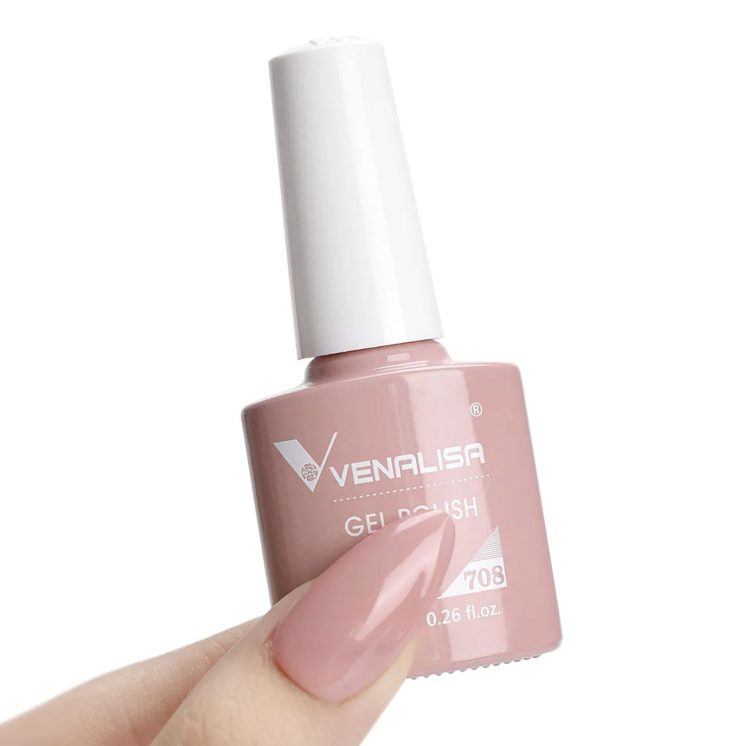VENALISA 7.5ml Nail Gel Polish VIP4 HEMA Free Semi Permanent Soak off UV LED Nail Gel Varnish Full Coverage Nail Gel Lacquer