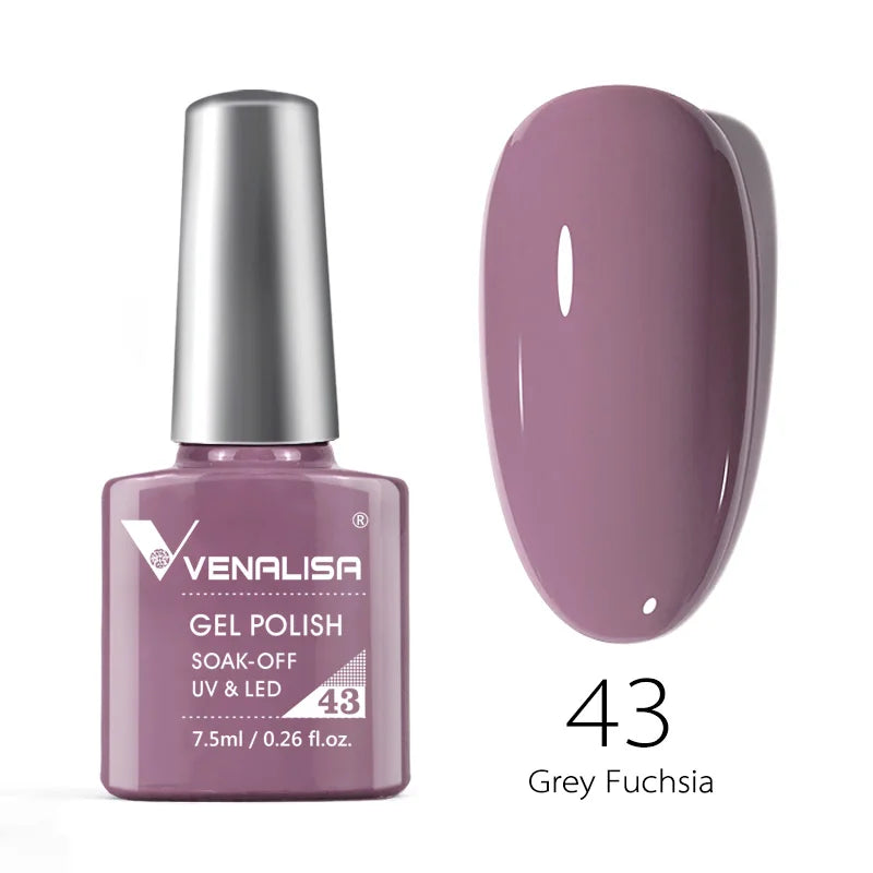 VENALISA 7.5ml Nail Gel Polish VIP4 HEMA Free Semi Permanent Soak off UV LED Nail Gel Varnish Full Coverage Nail Gel Lacquer