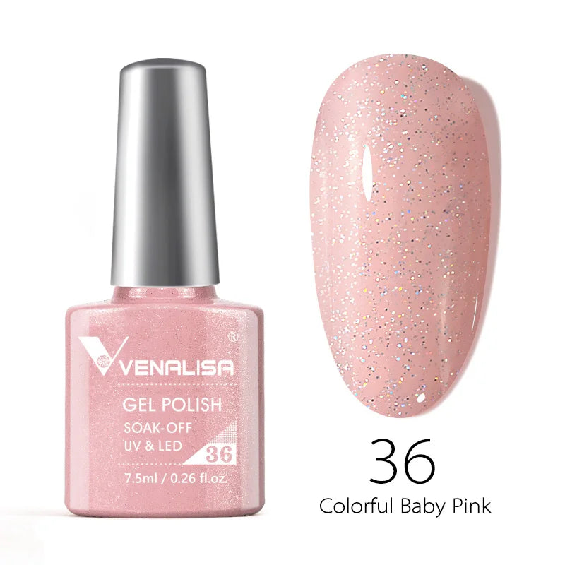 VENALISA VIP4 Nail Gel Polish 7.5ml HEMA Free Semi Permanent Nail Polish Super Texture Gel Varnish Long Lasting Tempered TopCoat