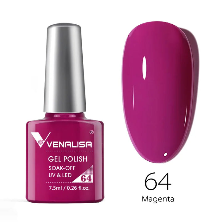 VENALISA VIP4 Nail Gel Polish 7.5ml HEMA Free Semi Permanent Nail Polish Super Texture Gel Varnish Long Lasting Tempered TopCoat