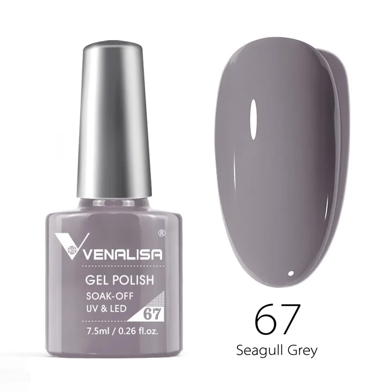 VENALISA 7.5ml Nail Gel Polish VIP4 HEMA Free Semi Permanent Soak off UV LED Nail Gel Varnish Full Coverage Nail Gel Lacquer