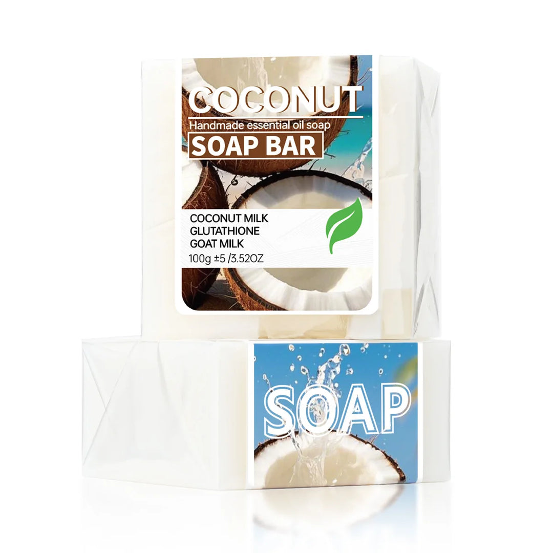 Coconut milk moisturizing soap, glutathione brightening cleansing soap, goat milk nourishing cleansing soap, bath soap, portable