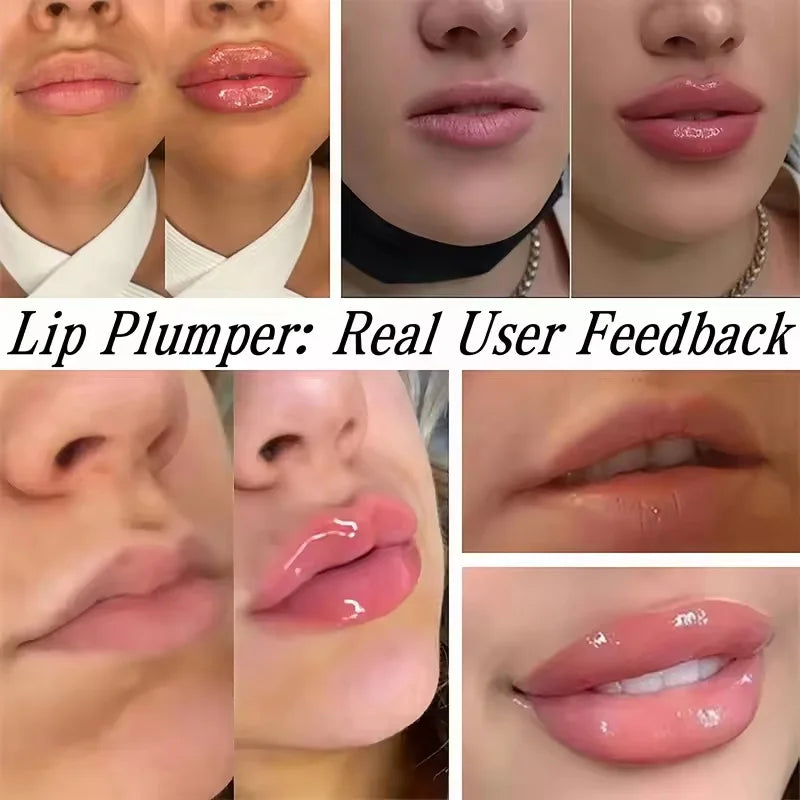 Instant Volumising Lip Plumper Oil Lip Enhancer Lip Gloss Plumping Serum Moisturizing Anti-Wrinkle Lipstick Sexy Lip Care Makeup