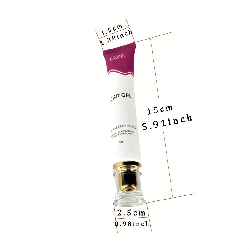 GZE Scar Care Gel Acne stretch mark Cream With Allantoin, Vitamin E, and Silicone - Non-Greasy and Fast Absorbing