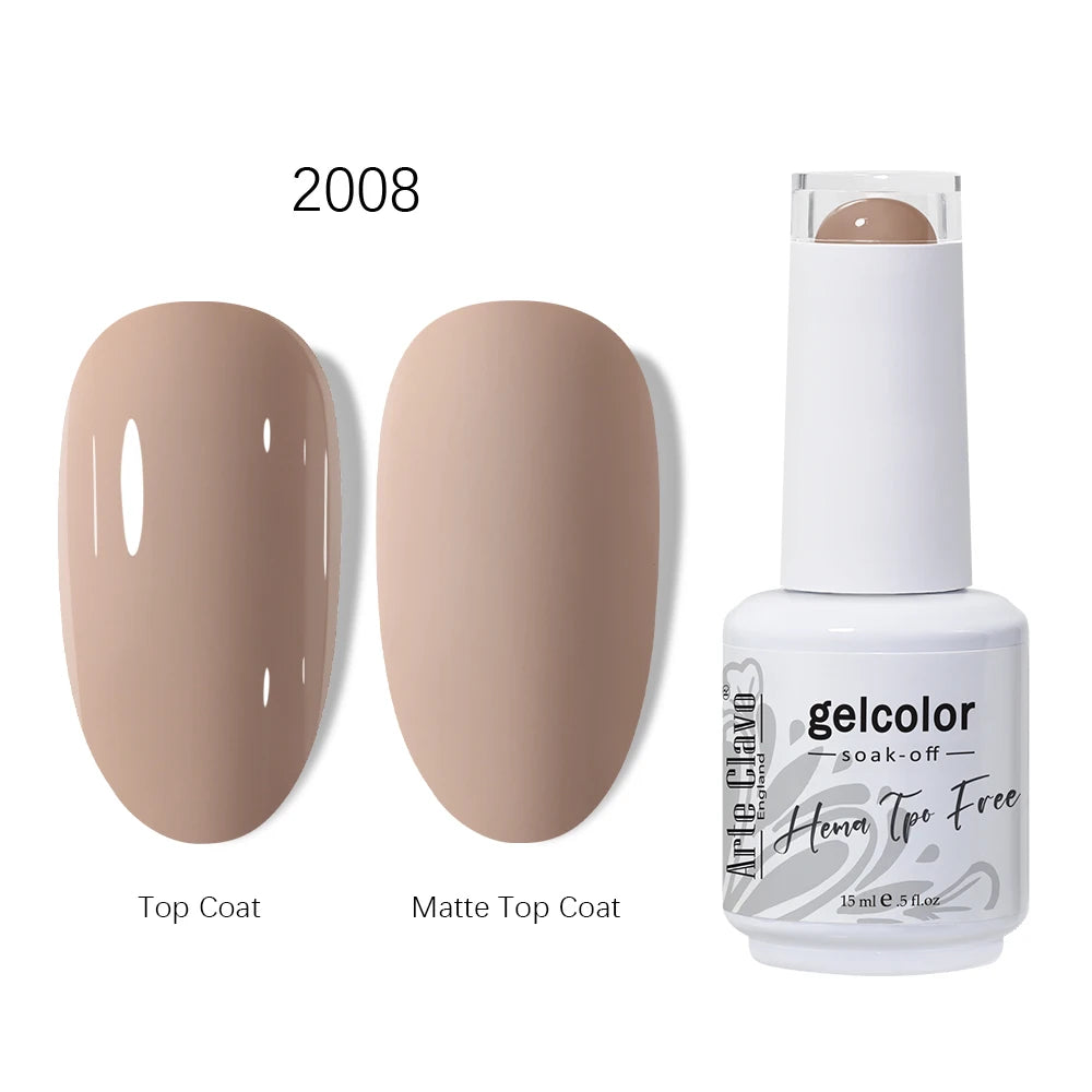 Arte Clavo 15ml HEMA TPO FREE Gel Nail Polish Pink Hybrid Nail Manicure Semi-permanent Enamels Varnish For UV LED Nails Supplies