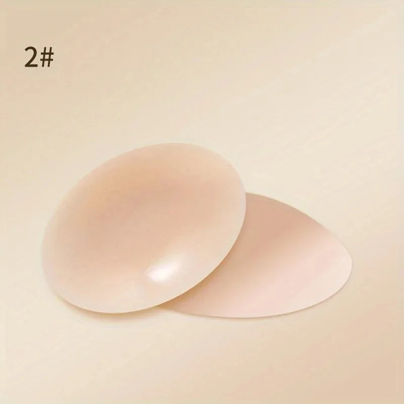 1 Pair Reusable Breast Petals Nipple Cover Invisible Petal Adhesive Strapless Backless Stick on Bra Silicone Breast Patch