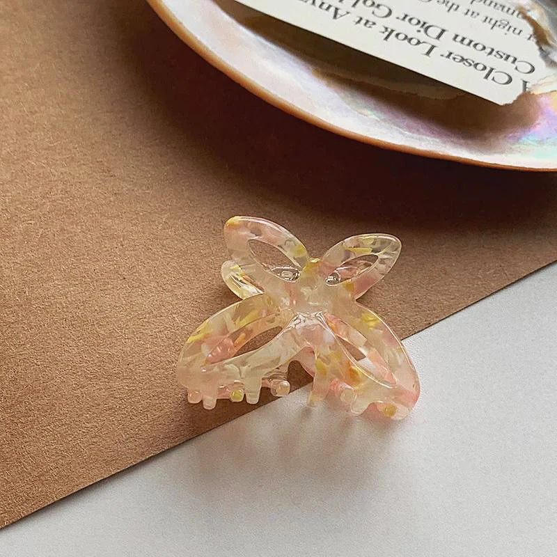 French Retro Butterfly Hair Accessories Back Of Hair Grasping Acetate Clips Hair Clips Crab Hair Clip Hair Clips For Women