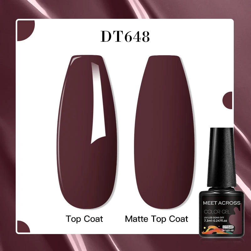 MEET ACROSS 7ml Porcelain White Cat Eye Gel Polish Holographic Glitter Magnetic Galactic Effect Gel Nail Polish Soak Off UV Gel