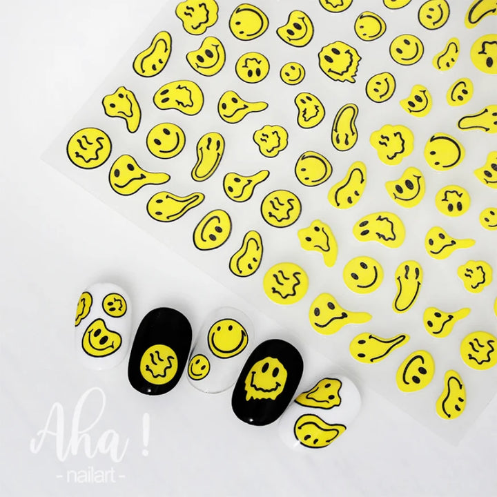 3D Nail Art Stickers  Translucence Moon/Star/Cloud Ultra-thin Nail Decals 3d Self-Adhesive White Cloud Moon Star Kawaii Sliders