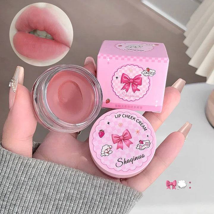 Matte Lip Mud Pot Velvet Mist Lip Glaze Waterproof Low Saturation Lip Tint Milk Orange Pink Lipstick Korean Dupe Makeup Girls