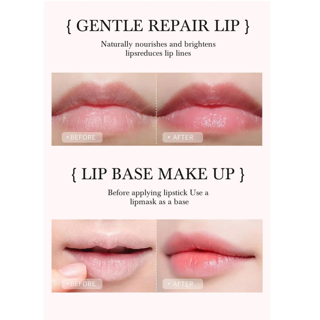 HANDAIYAN 2in1 Lip Scrub Balm Exfoliator Moisturizer Repair Mask Sugar Care Double Effected Hydrating Treatment