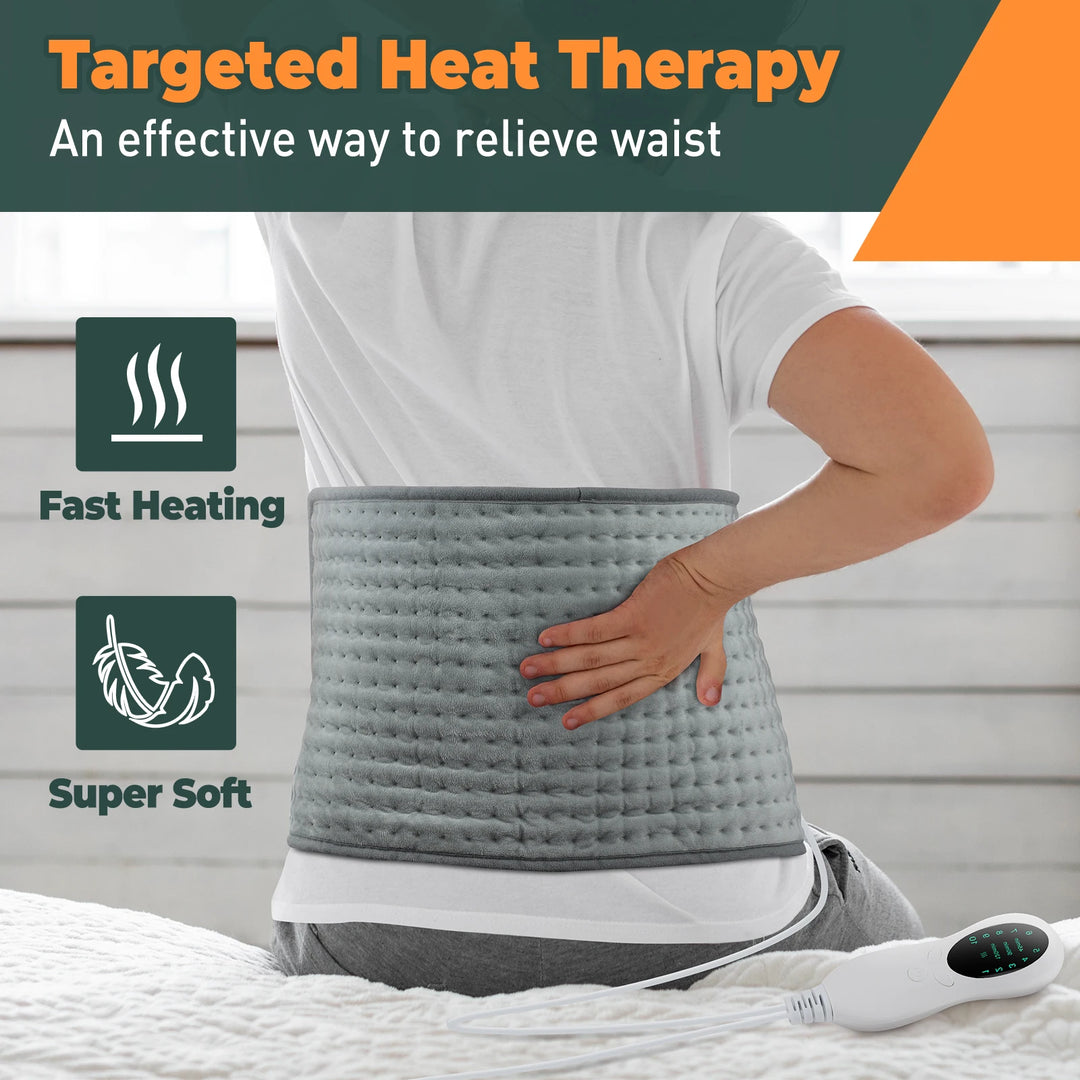 Home Electric Heating Pad Back Shoulder Office Winter Warming Blanket 10 Heat Thermal Mat Abdomen Period Menstrual Belt