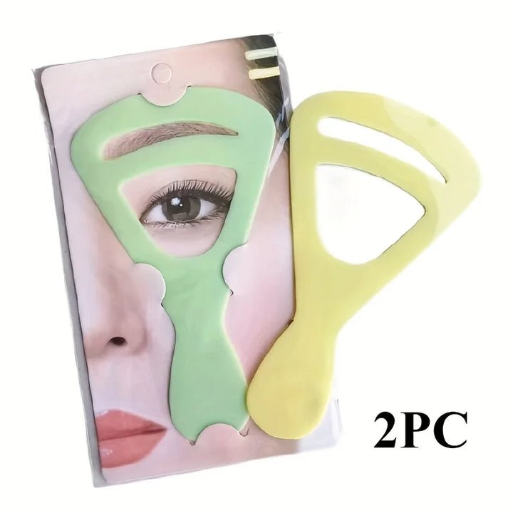 2-piece set of eyebrow shaping templates - DIY eyebrow drawing and decoration, eyebrow tracing card, eyebrow crossing card, eyeb