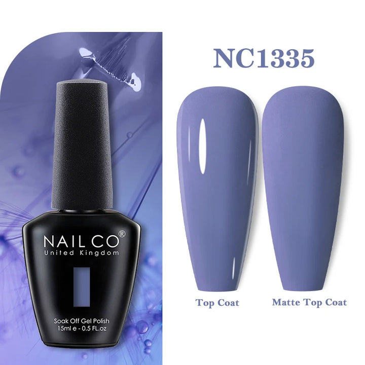 NAILCO 131Colors Vernis Semi Permanent UV Varnish Gel Nail Polish Nails Art Gel Manicure TOP BASE Varnish Hybrid