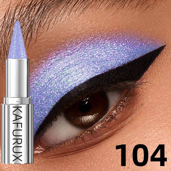 12 Colors Metallic White Black Purple Eyeshadow Pencil Glitter 1pc  Liner Pen Highligter Long Lasting Blue Cream Eye Shadow