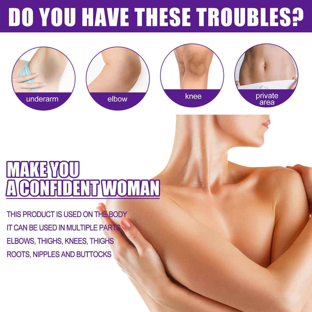 Body Whitening Cream Brightening Intimate Area Underarm Butt Inner Thigh Bleaching Remove Melanin Private Parts Whitening Cream
