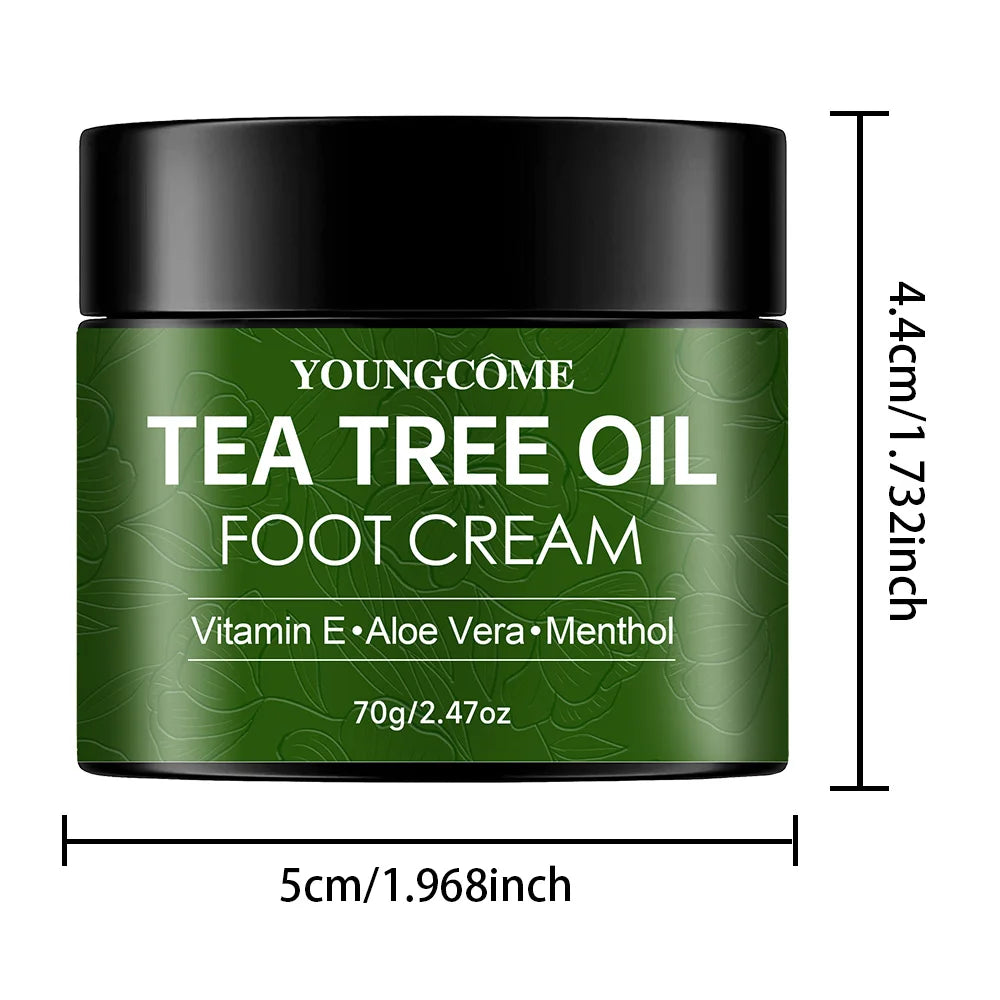 Tea Tree Foot Cream Heel Cracking Repair Products Exfoliation Dead Skin Removal Softening Moisturize Smooth Skin Care new