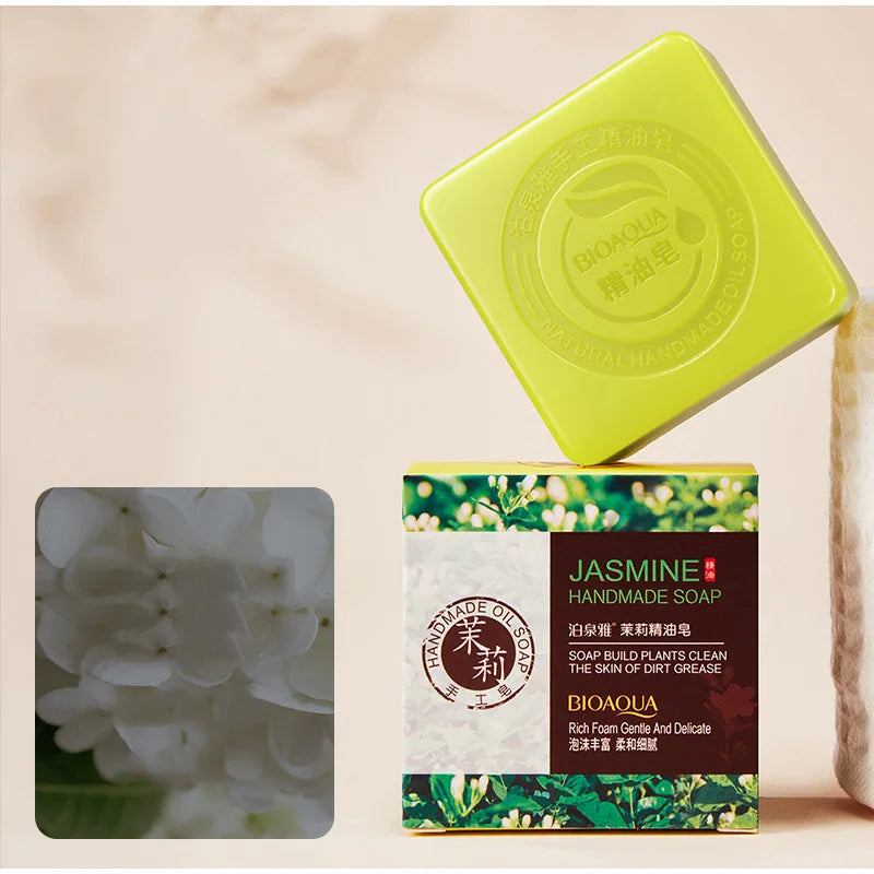 100g Bamboo Charcoal Handmade Soap Skin Moisturizing Deep Cleansing Oil Control Blackhead Remover Face Wash Hair Bath Skin Care