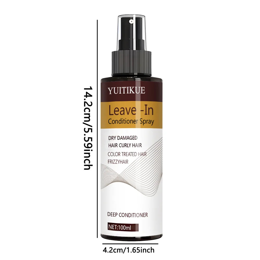 YUITIKUE leave-in conditioner spray, moisturizing and glossy formula, suitable for adult men and women.